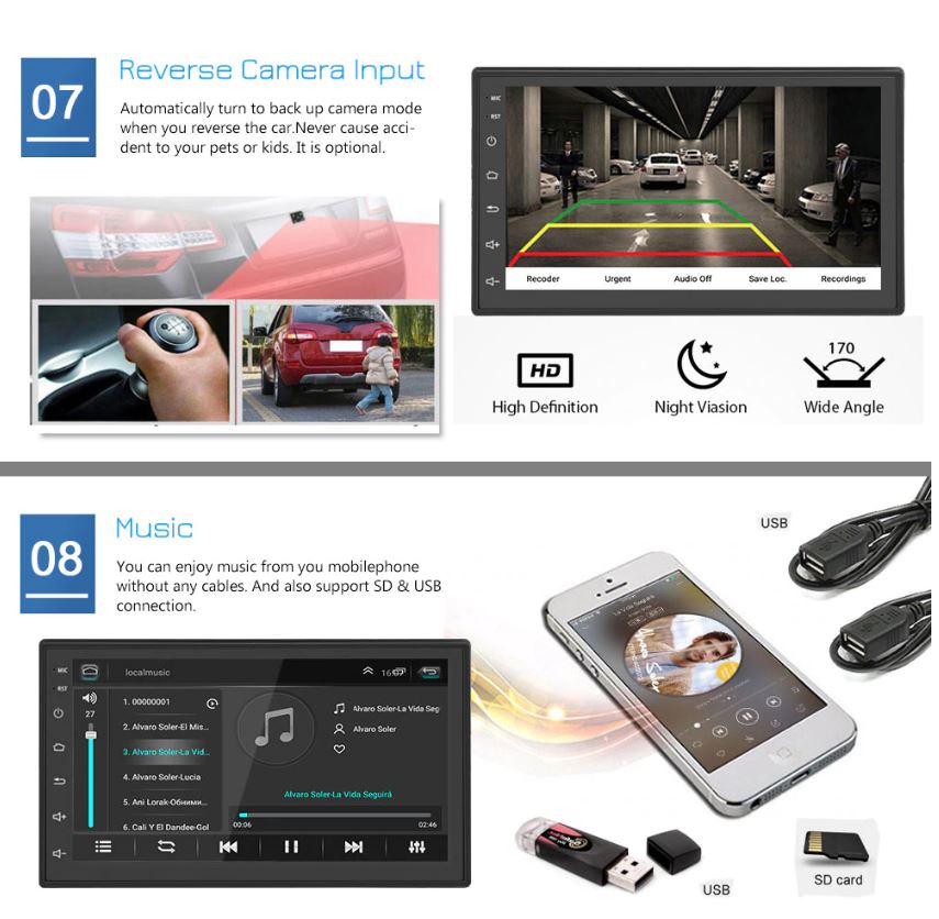 Car Stereo System Touch Screen with GPS
