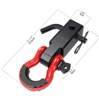 Thumbnail for Hitch Receiver Bonus Bow Shackle Tow Bar Recovery Receiver