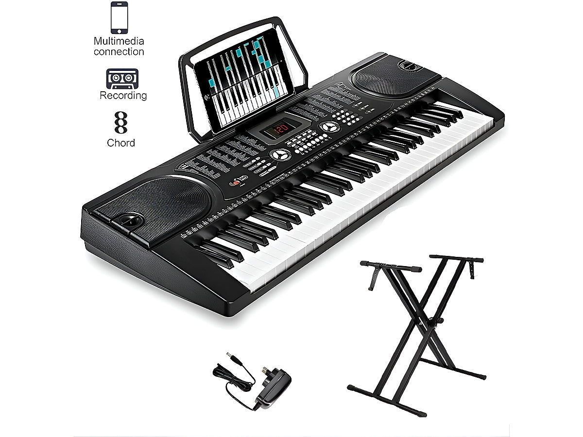 Electronic Keyboard Piano and Piano Stand