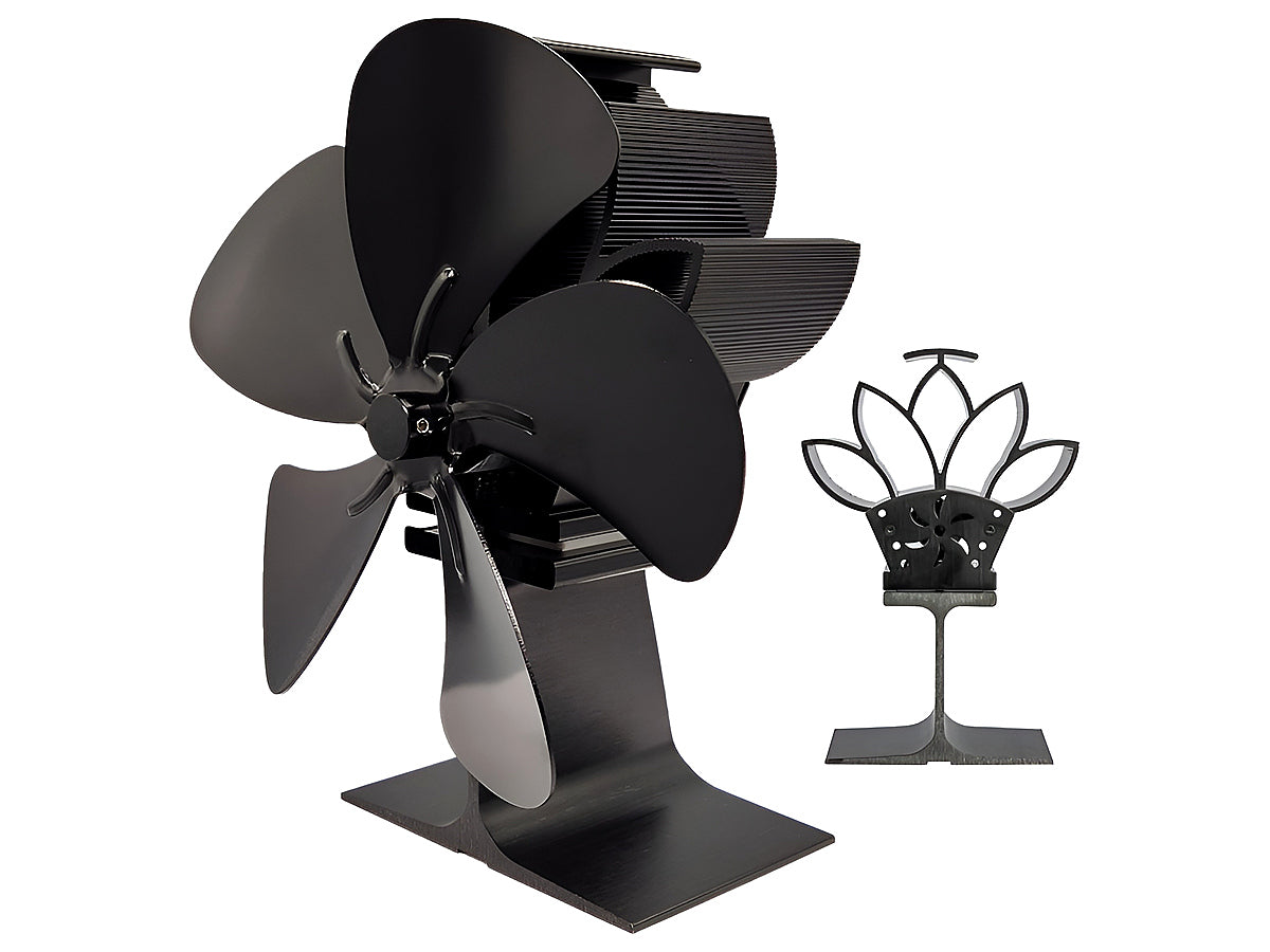 Side view of stove fan on stove top