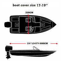 Thumbnail for Boat Cover 600D Boat 17-19FT