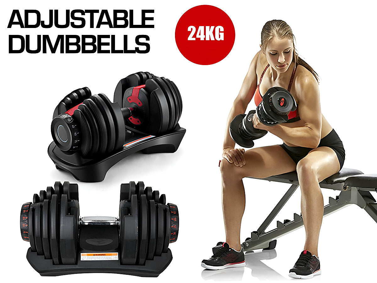 Adjustable Dumbbells 24Kg