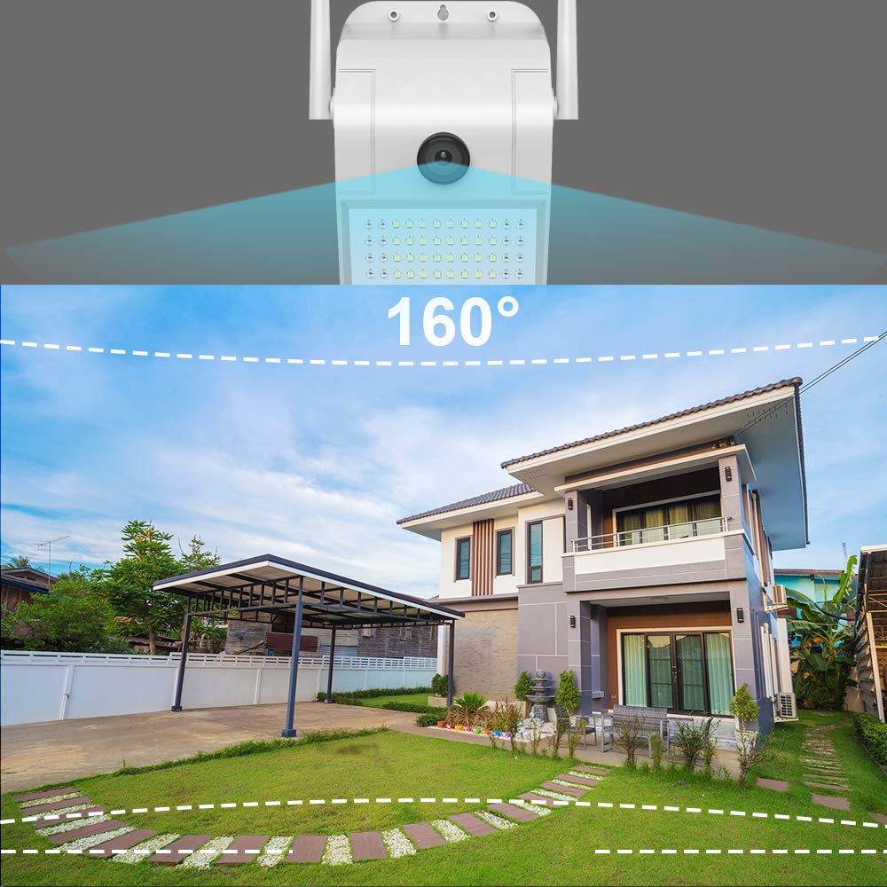 Outdoor Lights with Security Camera LED