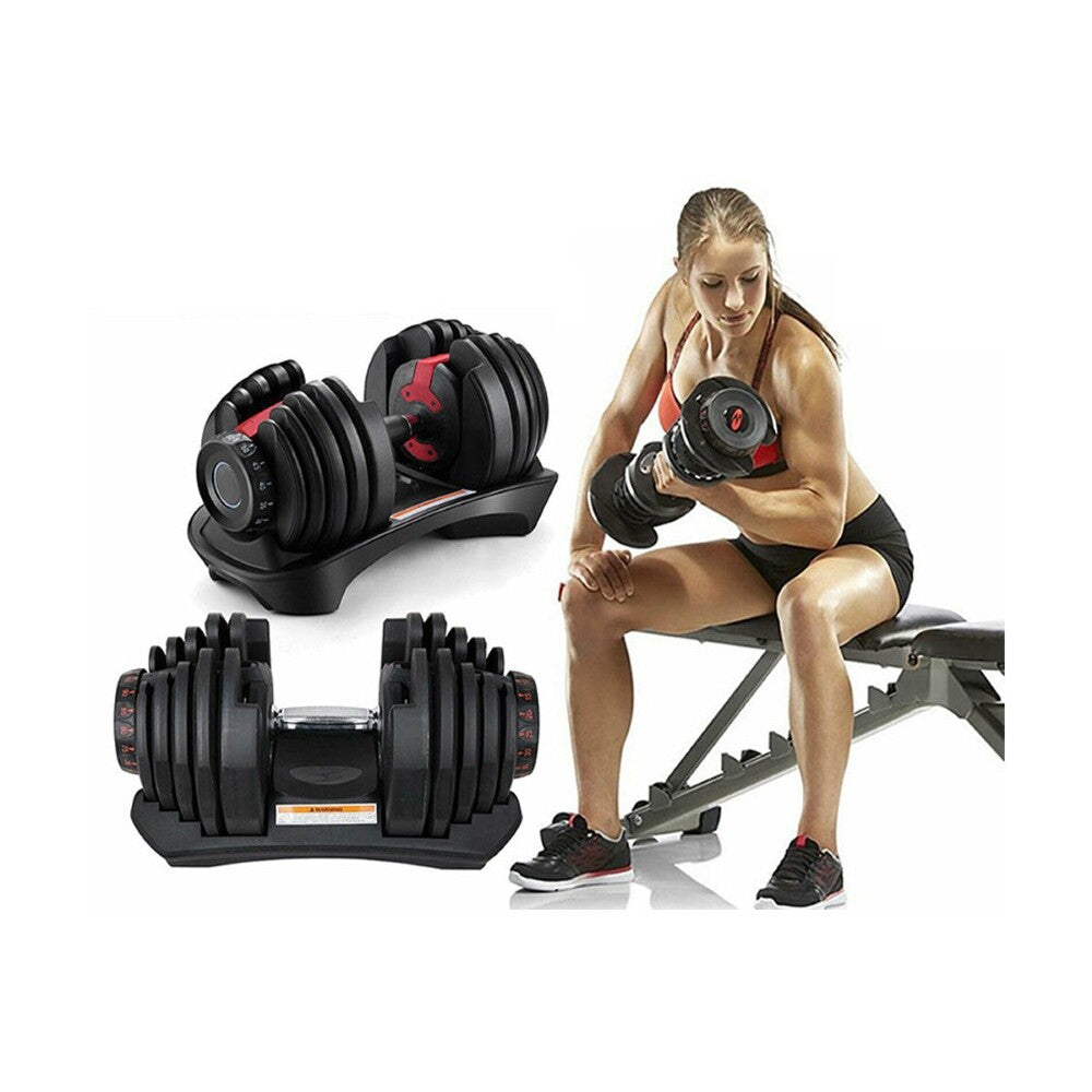 Adjustable Weights Dumbbell Set 24Kg Pair