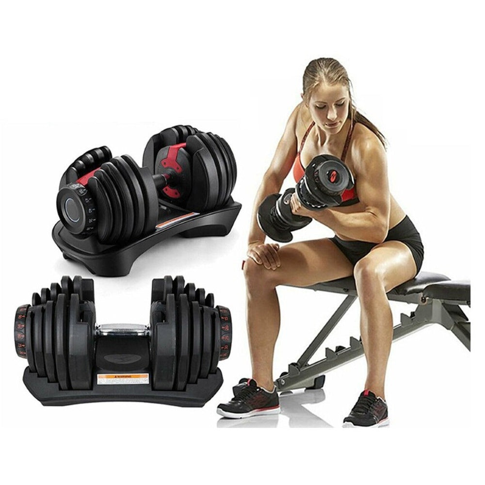 Adjustable Weights Dumbbell Set 24Kg Pair