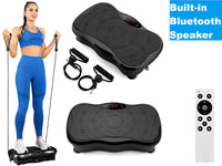 Thumbnail for Vibration plate with resistance bands and remote