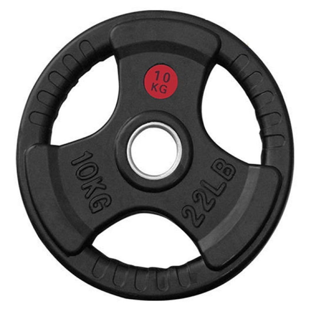 Weight plates showing wear-resistant surface