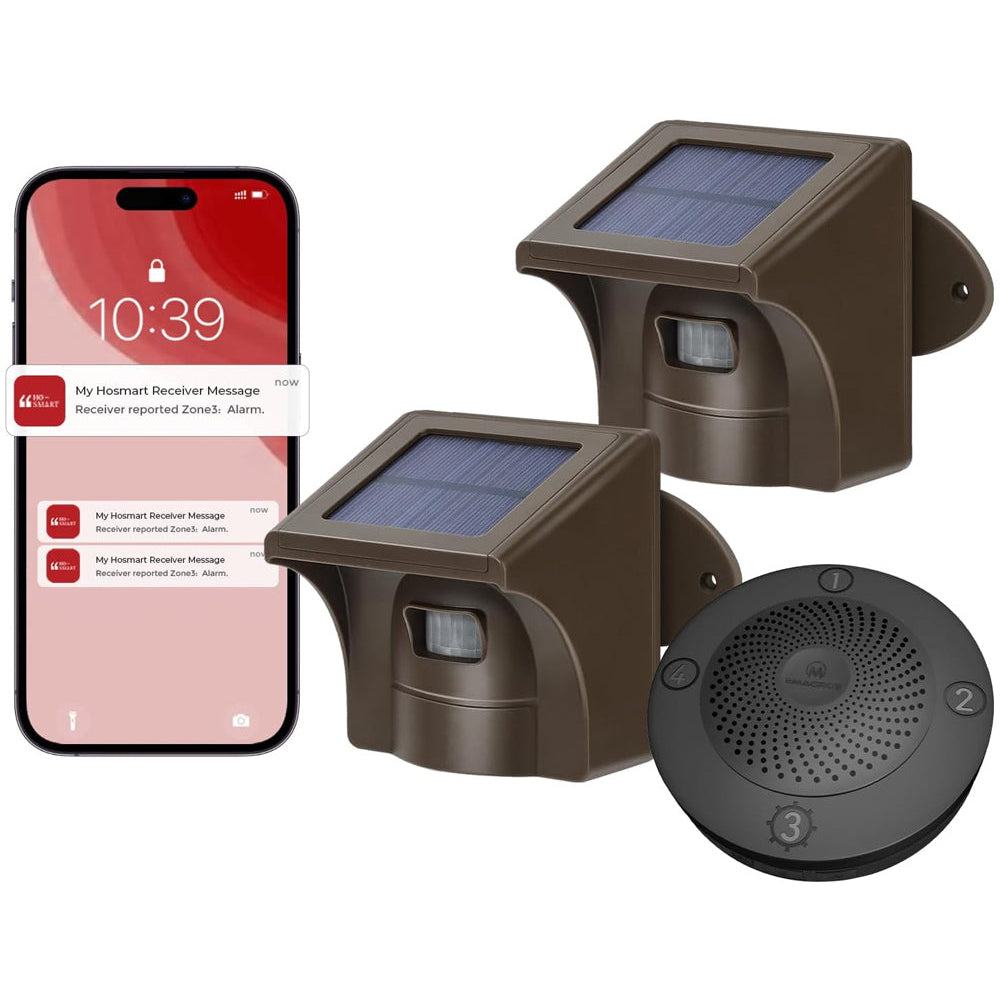 eMACROS Pro 3 Smart App Solar Wireless Driveway Alarm