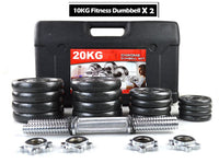 Thumbnail for Adjustable Pair Total 20Kg Dumbbell With Box 10KG Each