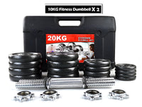 Thumbnail for Adjustable Pair Total 20Kg Dumbbell With Box 10KG Each