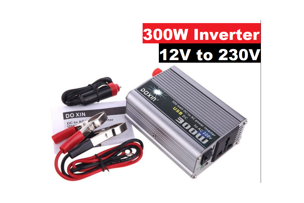 Close-up of USB output on car power inverter