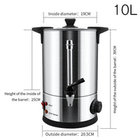 Thumbnail for Hot water urn 10L side view showing tap and handles