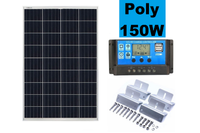 Thumbnail for Side profile of 150W solar panel