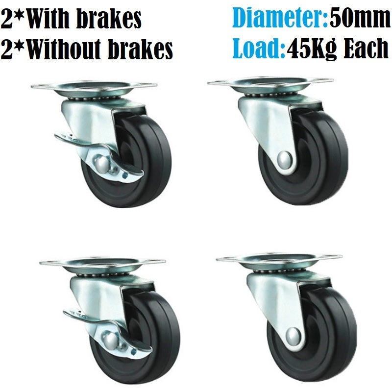 Caster Wheels Trolley Wheels Kit