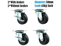 Thumbnail for Caster Wheels Trolley Wheels Kit