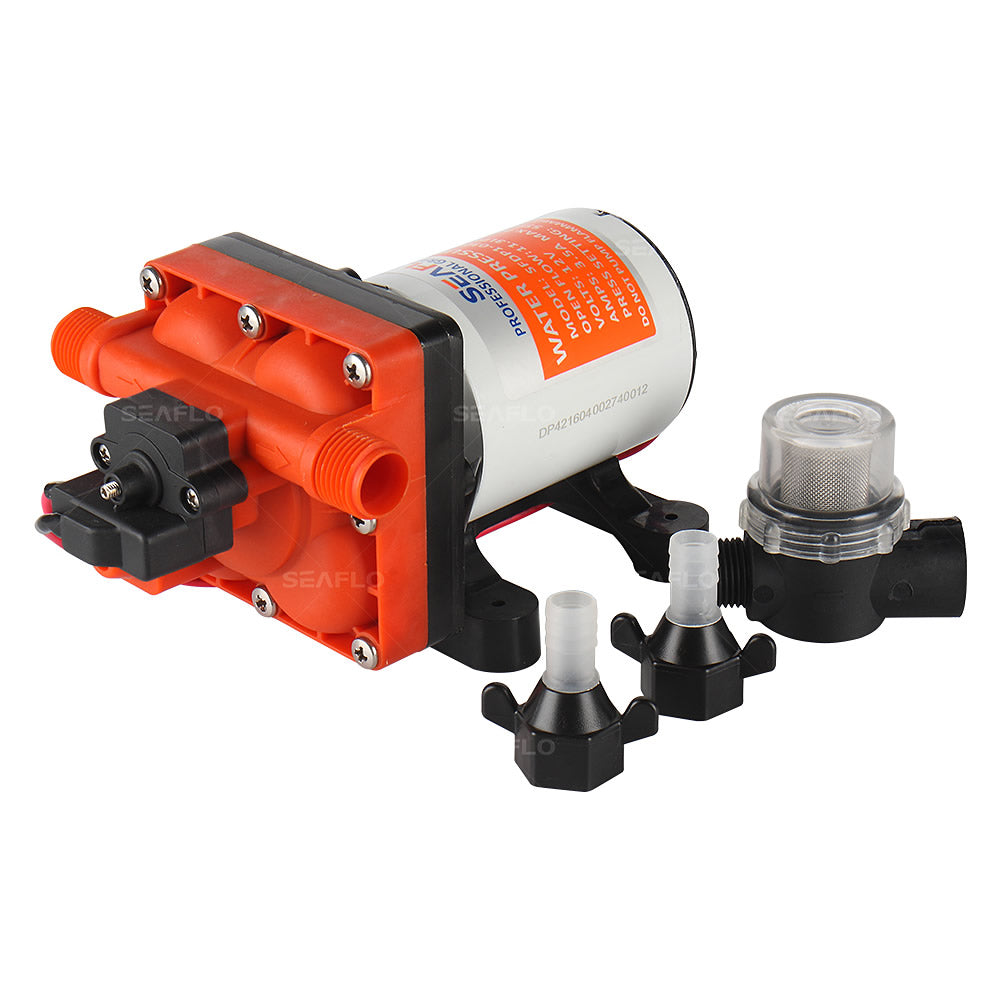 Pump with Santoprene diaphragm and EPDM valves