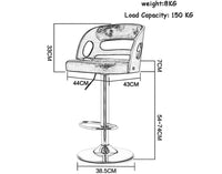 Thumbnail for Bar Stool Chairs Armchair High Stool Modern 2PCS