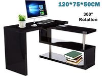 Thumbnail for Computer Desk Table with bookshelf