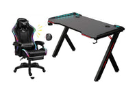 Thumbnail for Gaming desk showing cable management holes