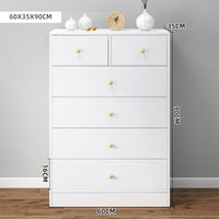 Thumbnail for Tallboy Modern White Tall boy Chest of Drawers Dresser