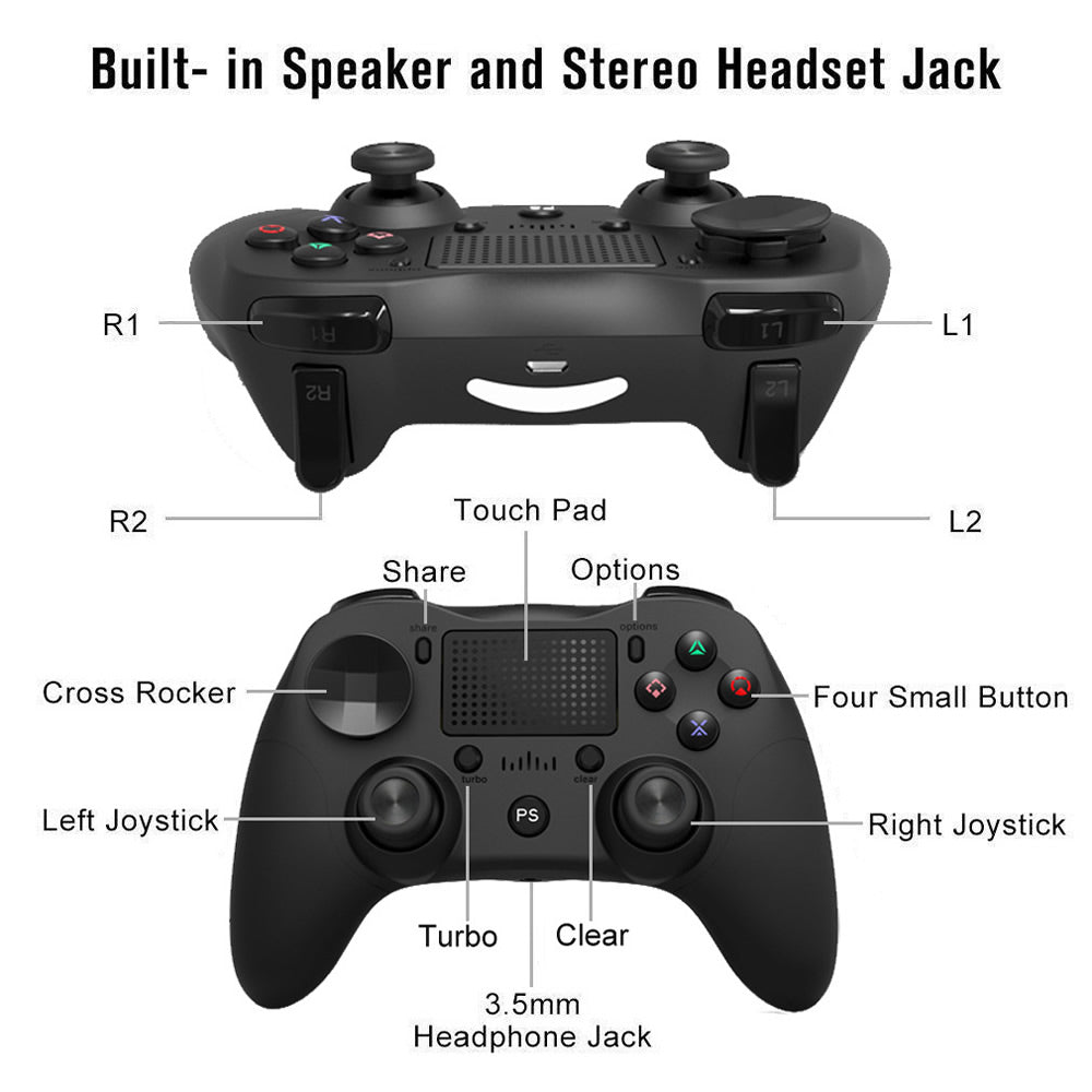 PS4 Controller Wireless Black