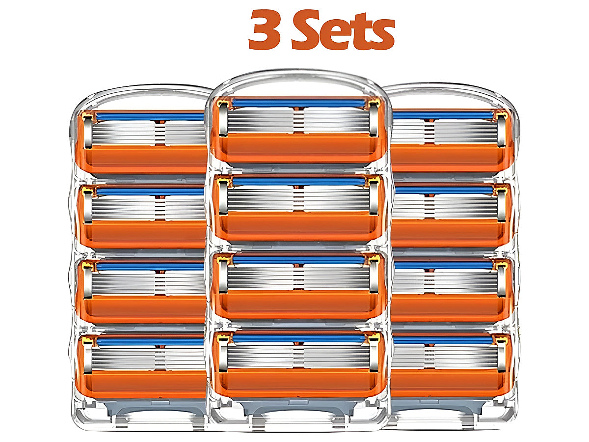 Replacement for Gillette Fusion Power Men's Razor Blade Refills 12 Count