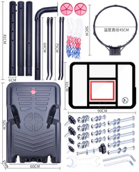Thumbnail for Basketball Hoop Stand with backboard 3.05 M Adjustable Height Promo