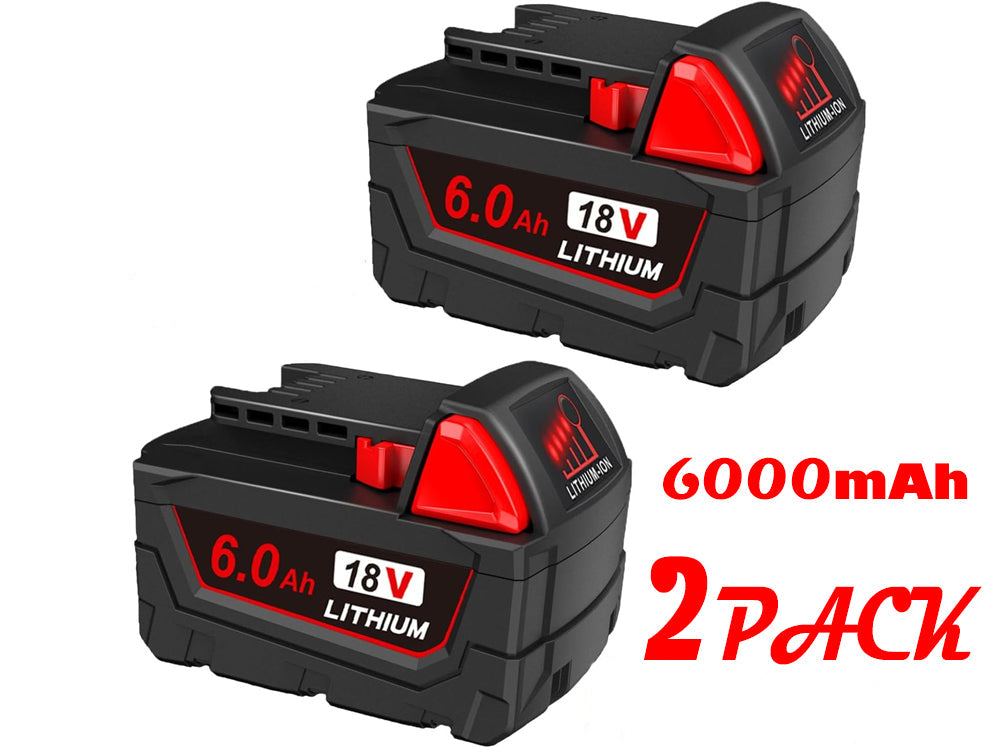 Compatible Replacement Milwaukee M18 18V 6.0Ah Battery
