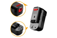 Thumbnail for 18V battery ready for installation in Black Decker tool