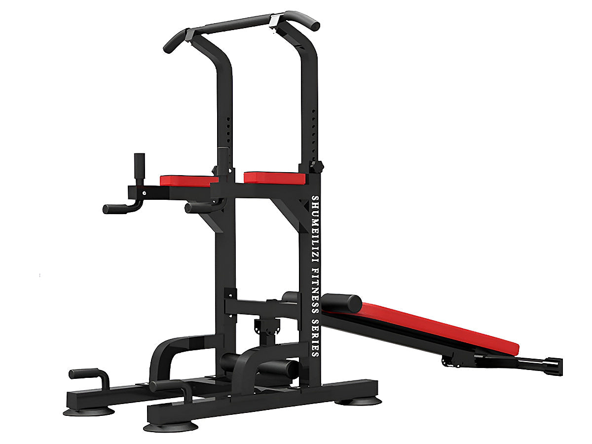 Weight Bench Chin Up Pull Up Station Power Tower