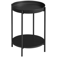 Thumbnail for VASAGLE Bed Side Tables End Table Black