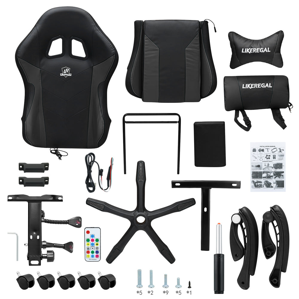 Gaming Chair With Gaming Desk Table