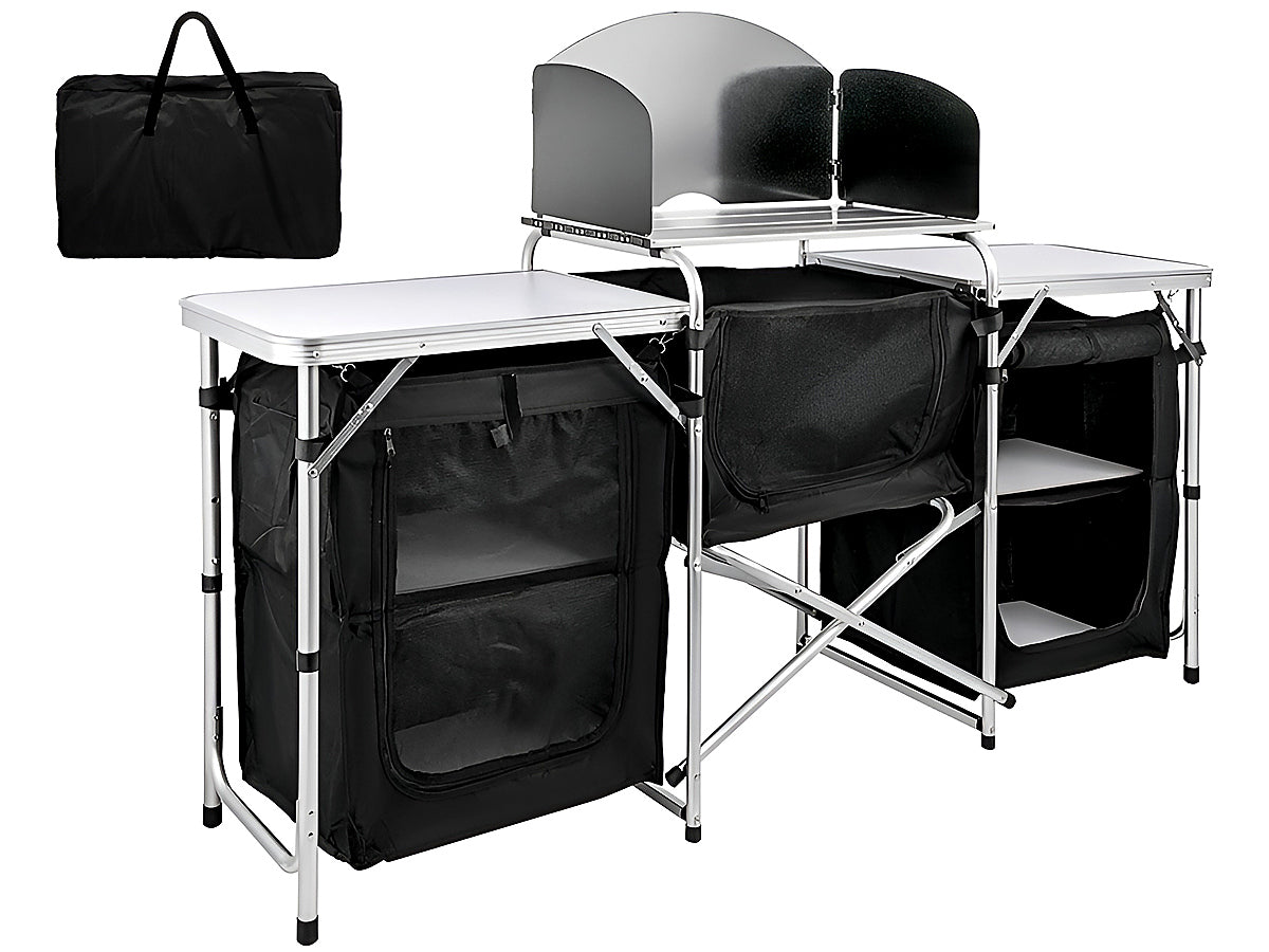 Camping Kitchen Table Portable Folding Camp Cook Table