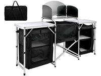 Thumbnail for Camping Kitchen Table Portable Folding Camp Cook Table