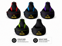 Thumbnail for Gaming Bean Bag Chair with Side Pocket - Child Size
