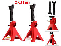 Thumbnail for Axle Stand Pair Steel Jack Auto Stands, 3 Ton Capacity