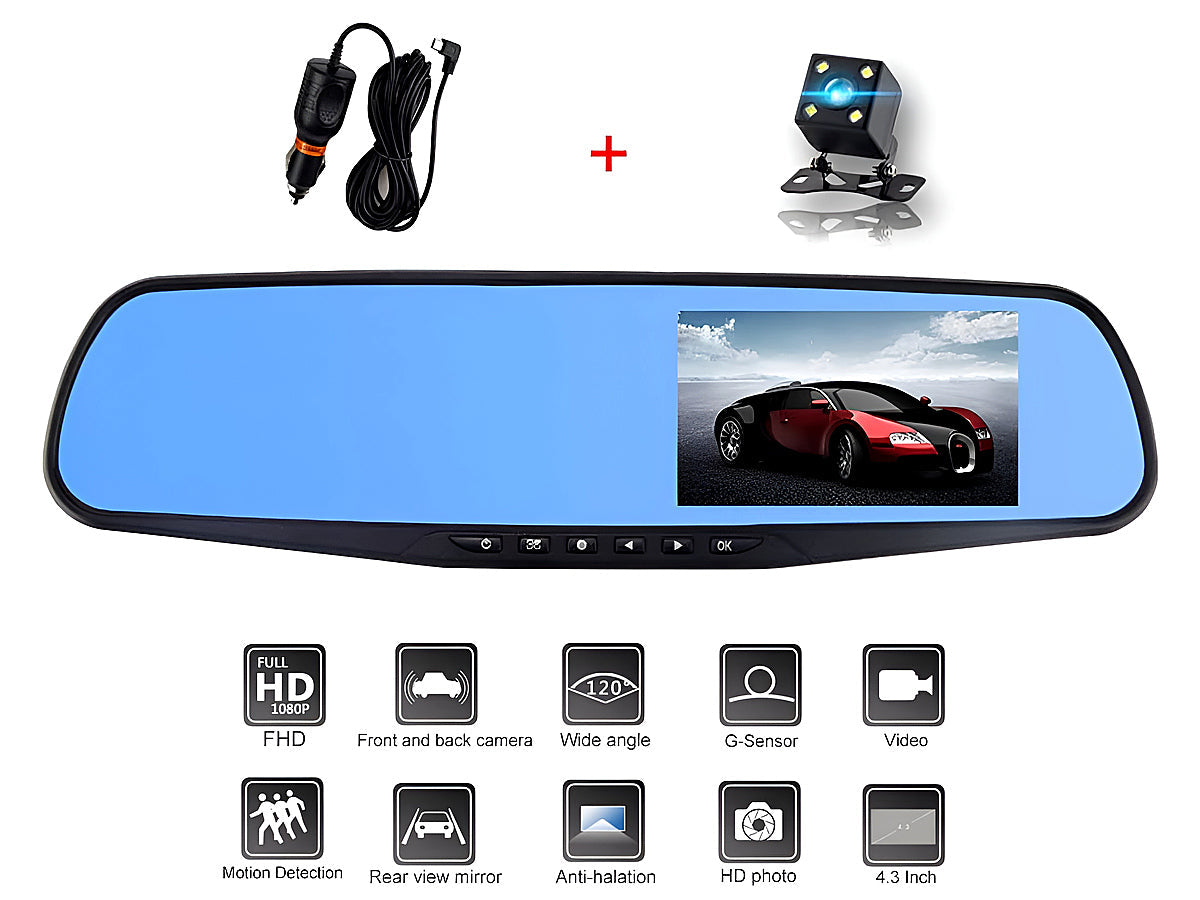 Car Dash Camera with Reverse Camera