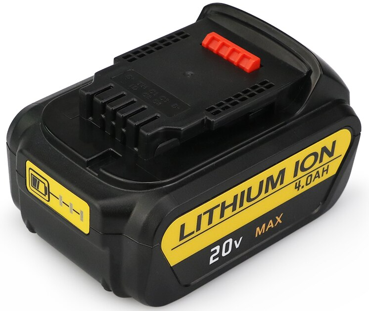 DeWalt DCB180 battery pack in black casing