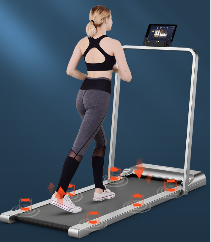 Treadmill under desk use setup
