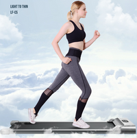 Thumbnail for Treadmill folded for compact storage