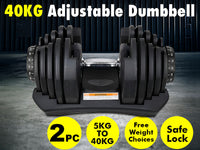Thumbnail for Adjustable Dumbbells 80Kg