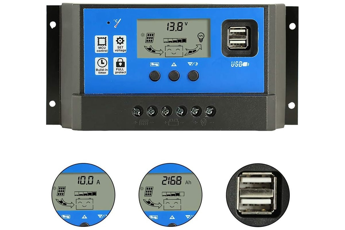 Solar charge controller with easy interface
