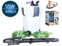 Thumbnail for Aquarium Filter External Canister Fish Tank 2000 L/H with UV