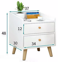 Thumbnail for Bedside Table Nightstands with Drawer