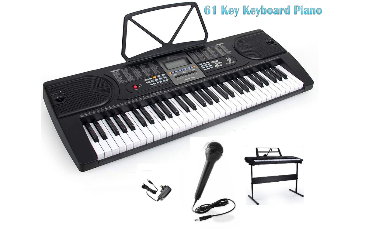 Keyboard piano with dual speaker system