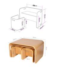 Thumbnail for Kids Table and Chairs Set - Study Desk