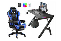 Thumbnail for PU leather gaming chair with removable headrest
