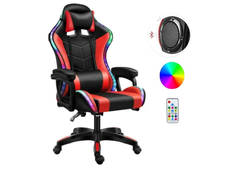Gaming Chair with Speaker and RGB Light
