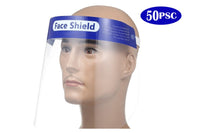 Thumbnail for Side angle of clear face shield visor