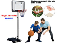 Thumbnail for Adjustable Portable Basketball Hoop 2.5 M
